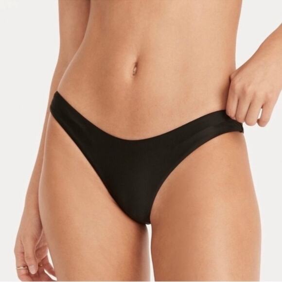 J. Crew Mid-Rise High Cut Leg Cheeky Bikini Swim Bottom in Navy Blue BC125 NWT - Picture 1 of 11